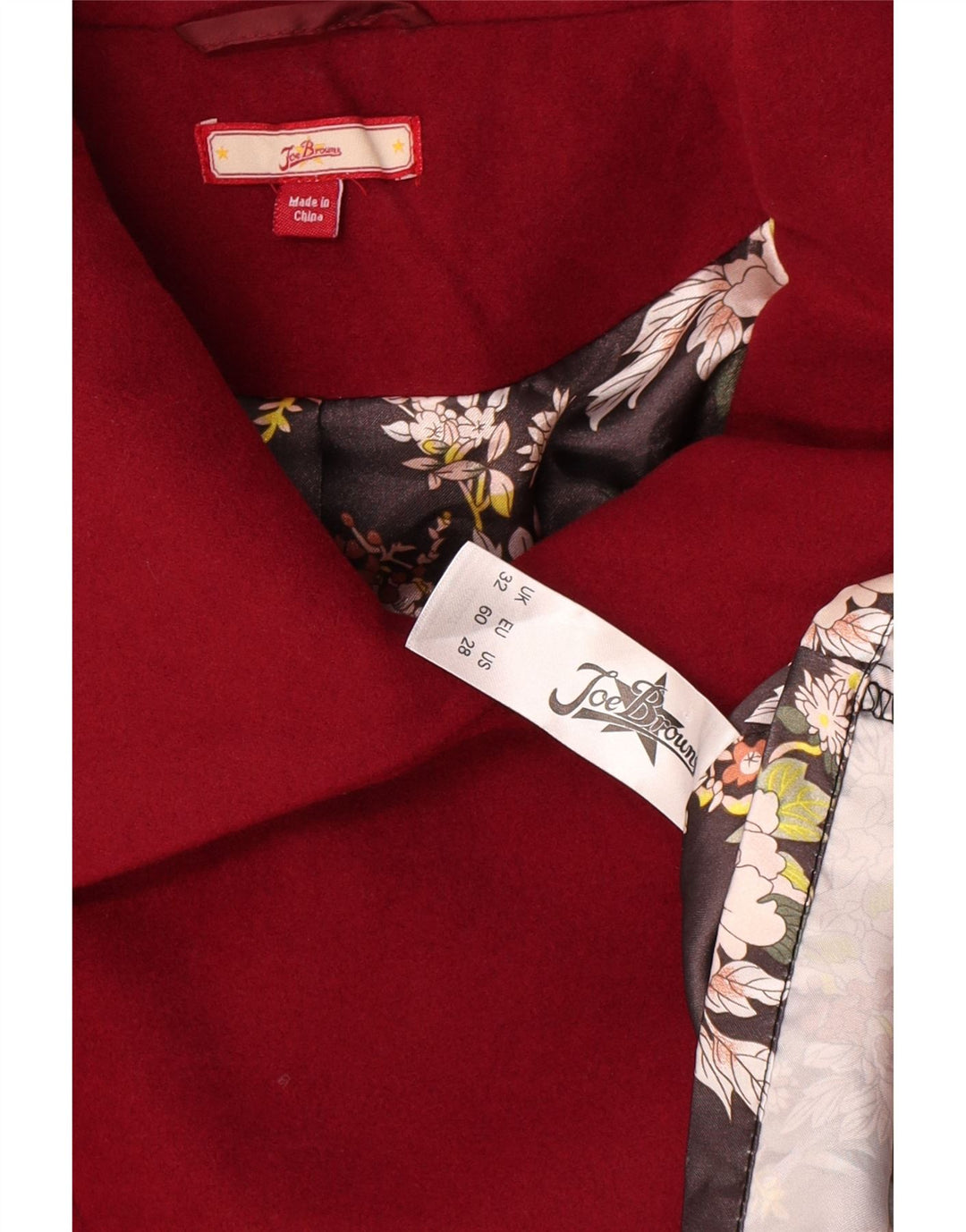 Joe Browns Manteau surdimensionné pour femme UK 22 3XL Rouge Polyester
