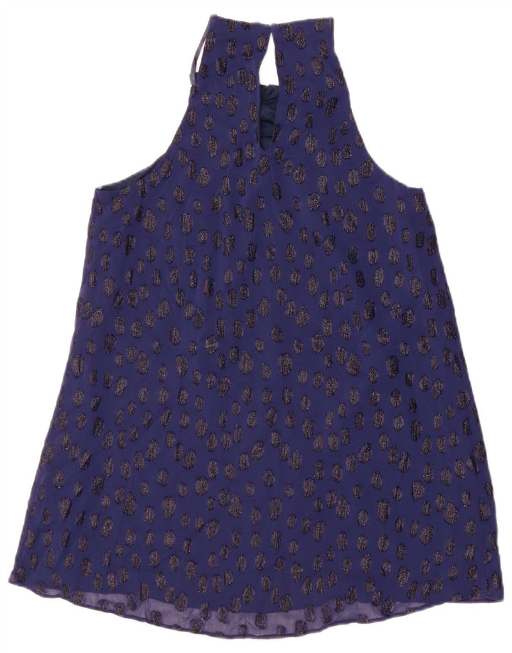 Coast Haut dos nu pour femme UK 10 Petit Bleu marine à pois