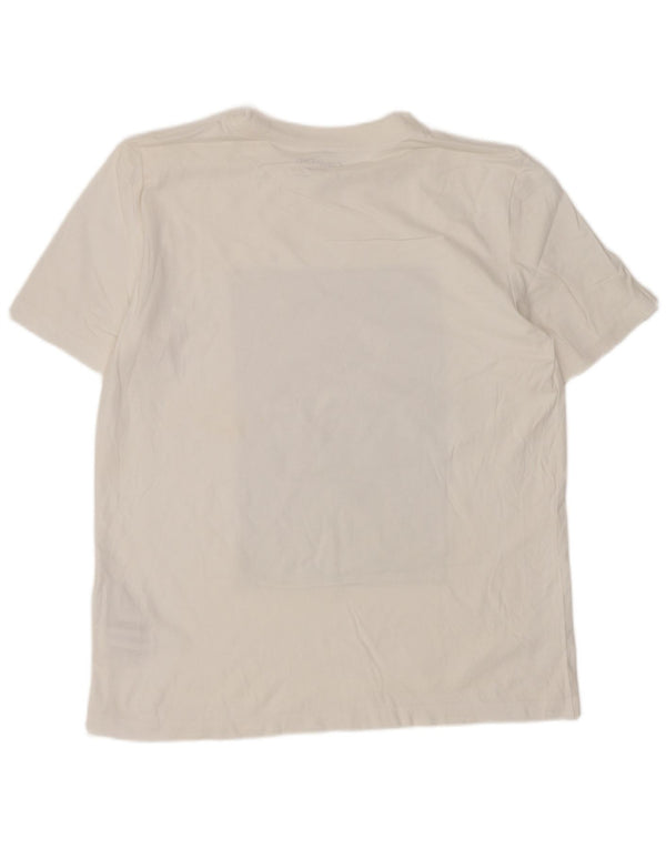 Calvin Klein T-shirt graphique coupe classique pour hommes, petit coton blanc