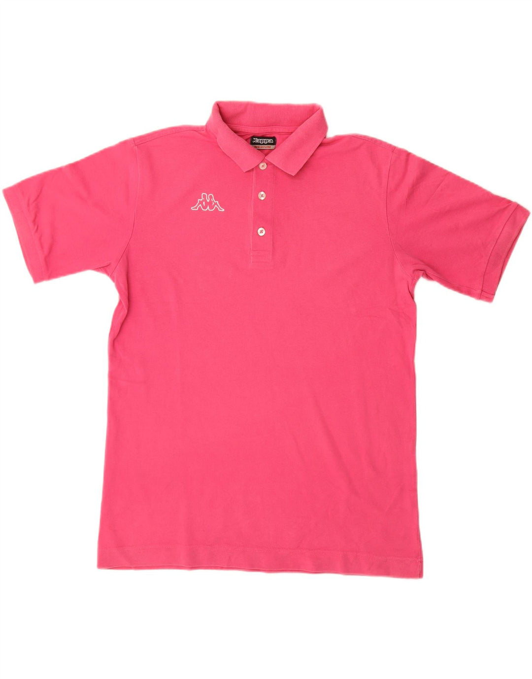 Kappa Polo Graphique Homme Rose Moyen Coton