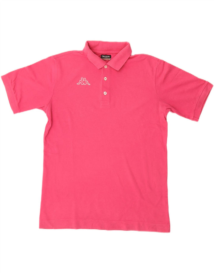 Kappa Polo Graphique Homme Rose Moyen Coton