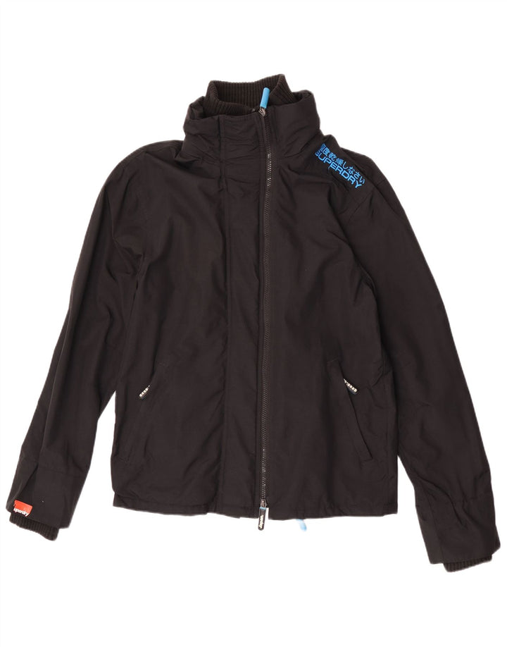 Superdry Veste coupe-vent The Windcheater pour homme UK 36 Petit nylon noir