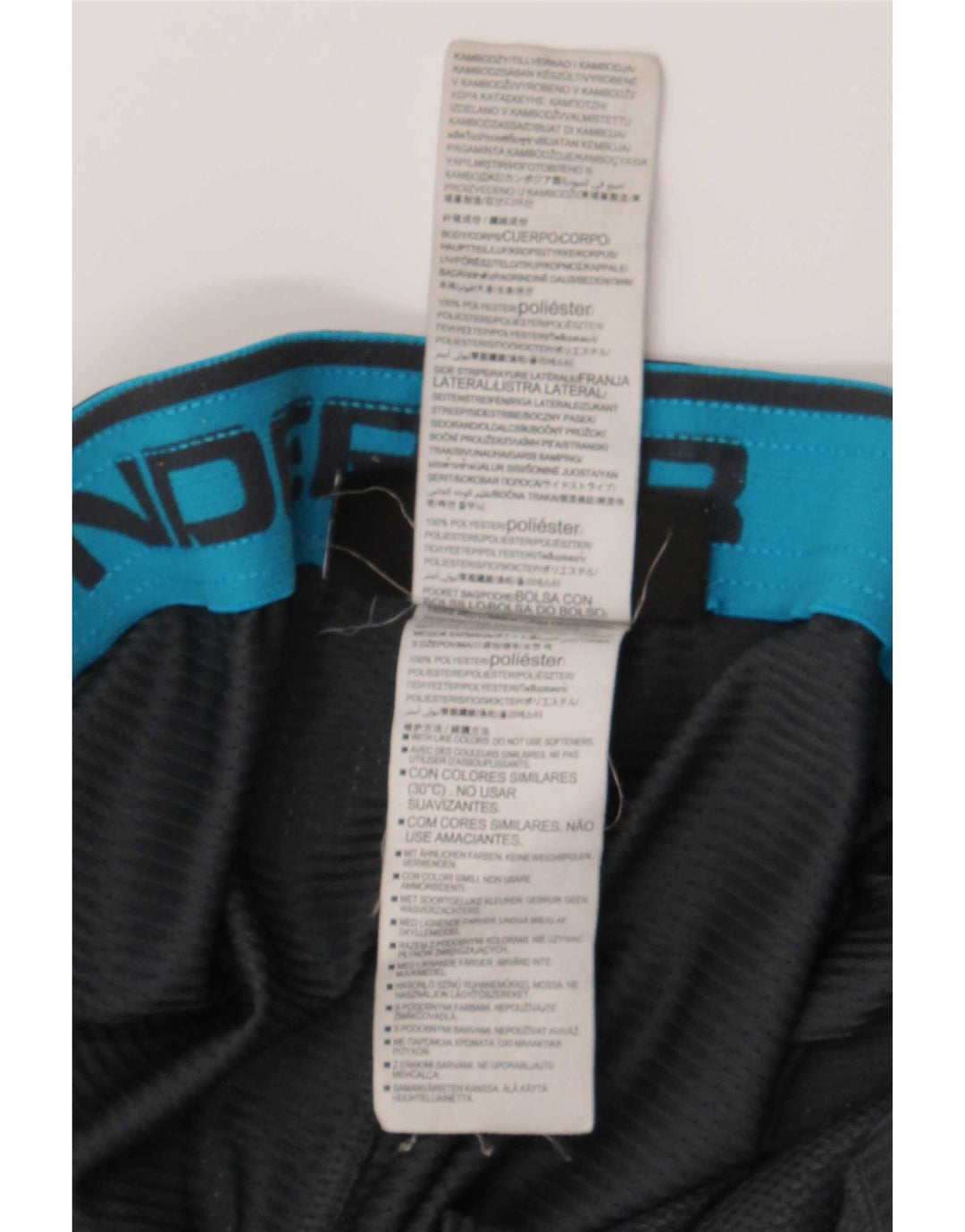 Under Armour Short de Sport Homme 2XL Gris Colorblock Polyester