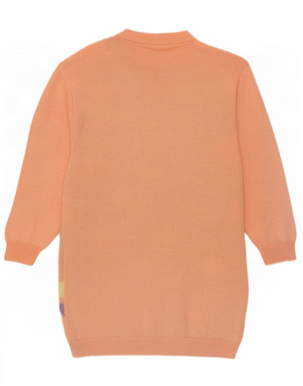 vintage Femme Crew Neck Jumper Pull EU 36/38 Petit Rose Repéré