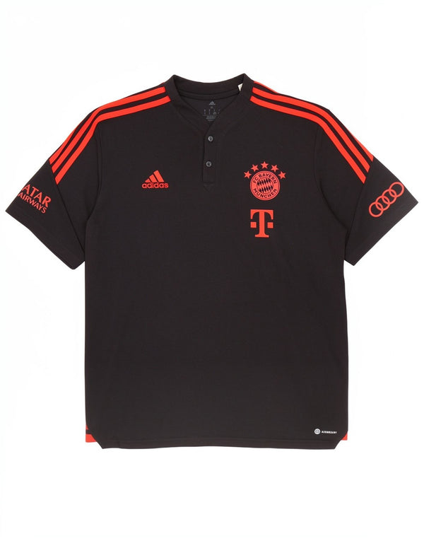 Adidas Mens FC Bayern Munchen Graphic T-Shirt Top XL Noir Coton