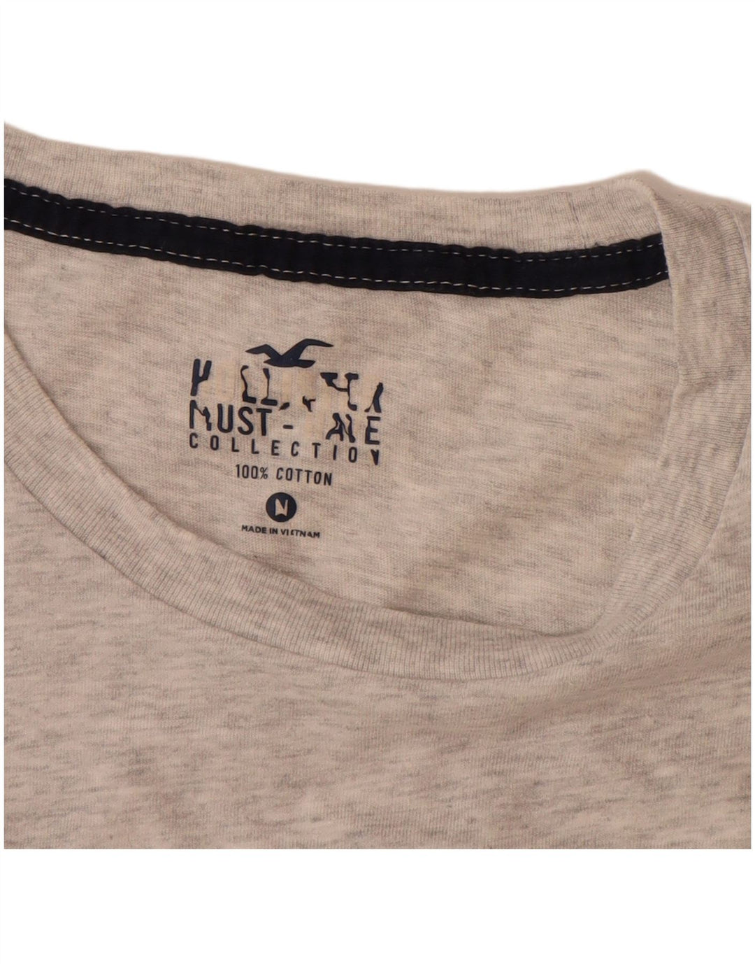 HOLLISTER T-Shirt Homme Gris Moyen Moucheté Coton