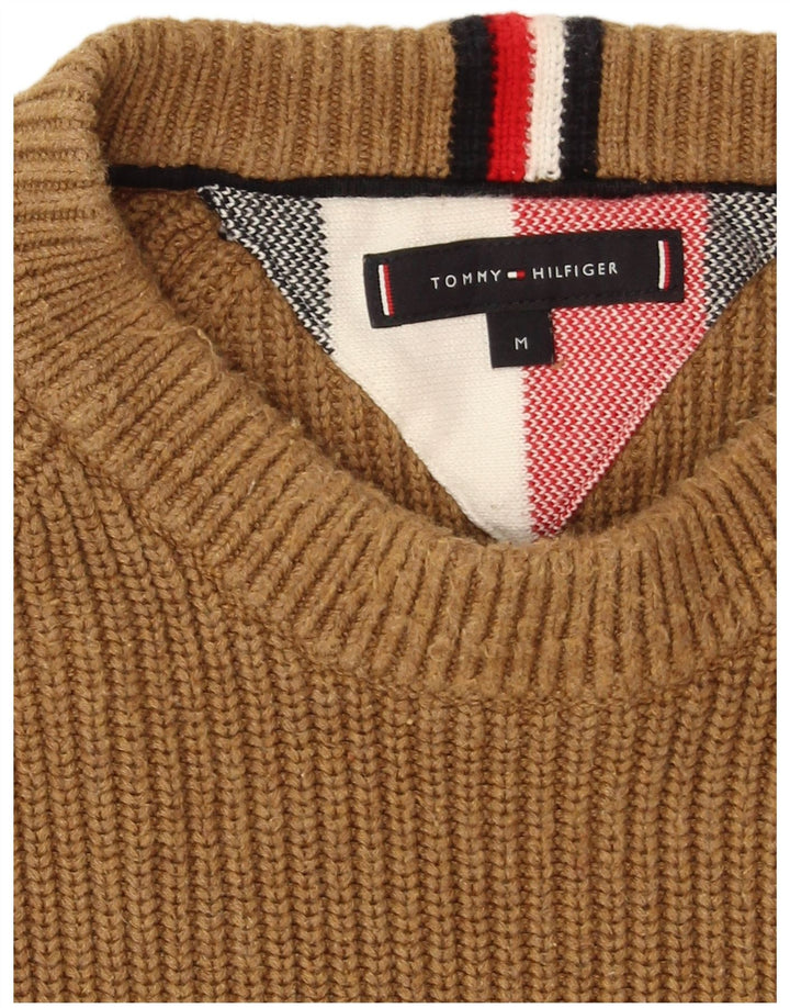 Tommy Hilfiger Pull Col Bateau Homme Marron Moyen Coton