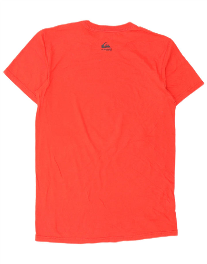 Quiksilver T-Shirt Regular Fit Graphique Homme Rouge Moyen Coton