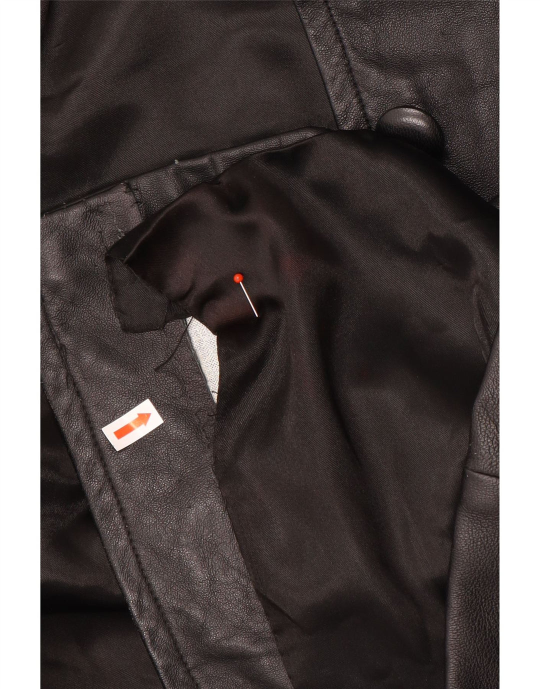 Carnet Manteau en cuir pour femme UK 18 XL Noir