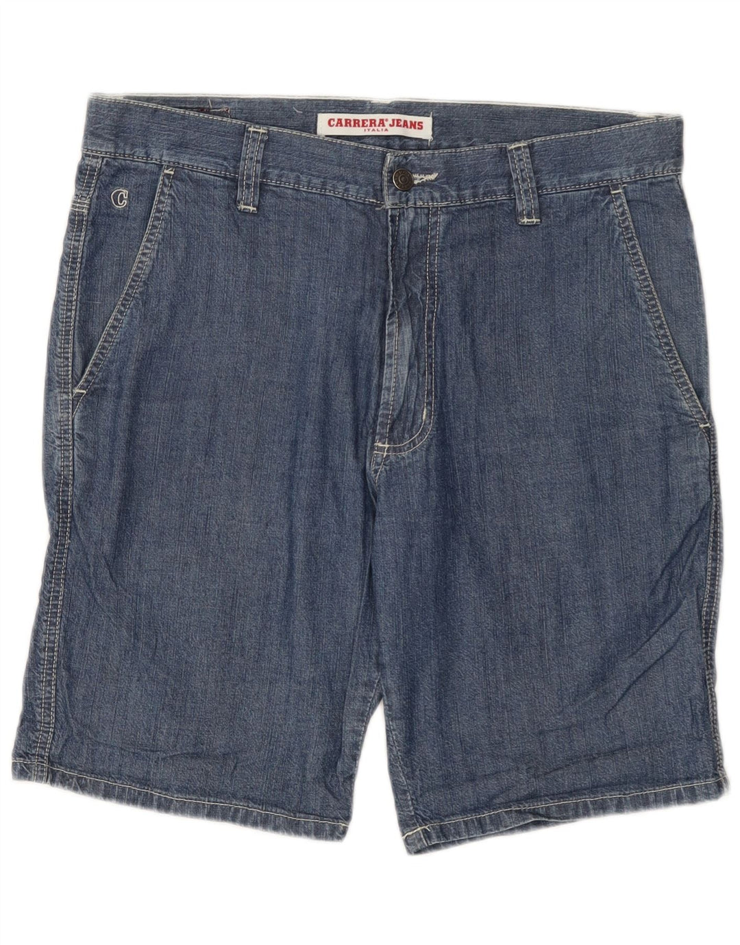 Carrera Short en Jean IT 48 Medium W33 Bleu Coton Homme