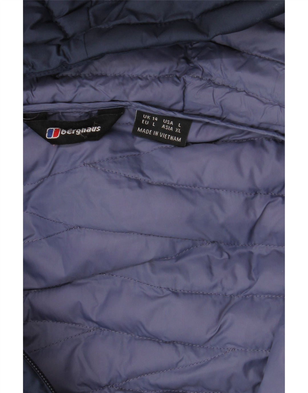 Berghaus Manteau rembourré à capuche pour femme UK 14 Large Bleu marine