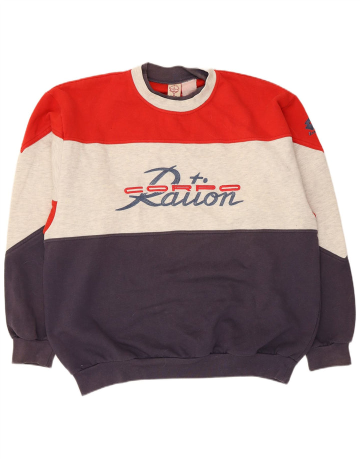 Lotto Sweat-shirt graphique pour hommes, grand color block multicolore
