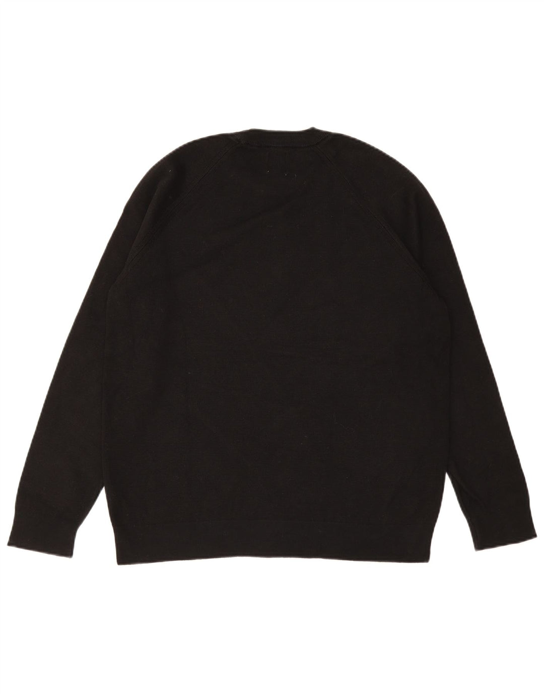 ZARA Pull ras du cou pour homme en coton noir moyen