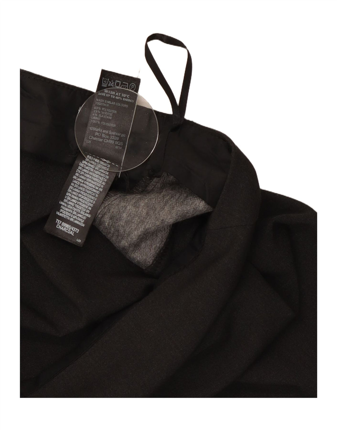Marks & Spencer Jupe crayon pour femme UK 16 Large W34 Gris Polyester