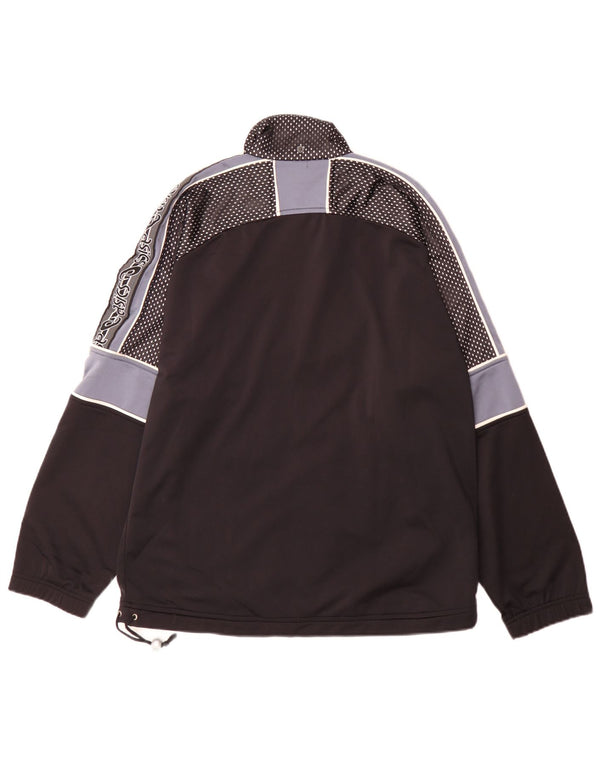 Asics Veste de Survêtement Graphique Homme Noir Moyen Polyester Colorblock