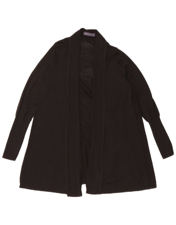 Marks & Spencer Pull cardigan ouvert long pour femme UK 12 Noir moyen