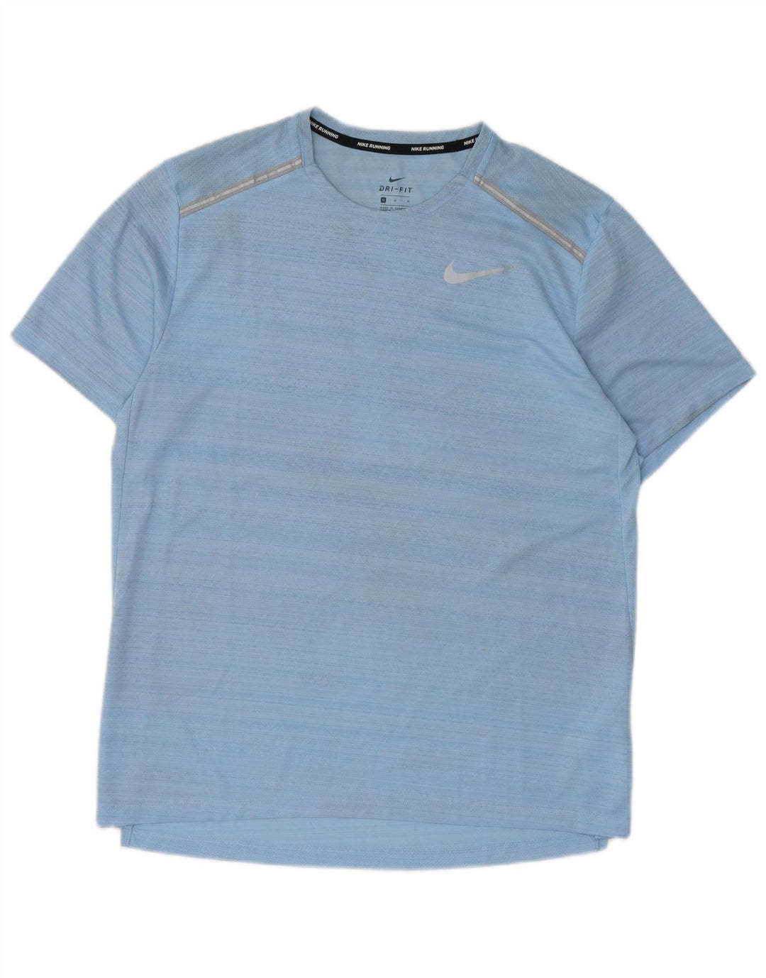 Nike Homme Dri Fit T-Shirt Haut Bleu Moyen Polyester