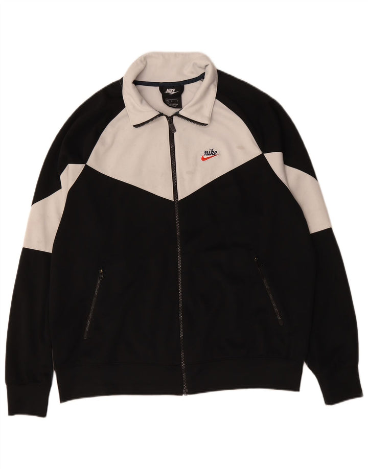 Nike Veste de survêtement pour homme Noir moyen Polyester colour block