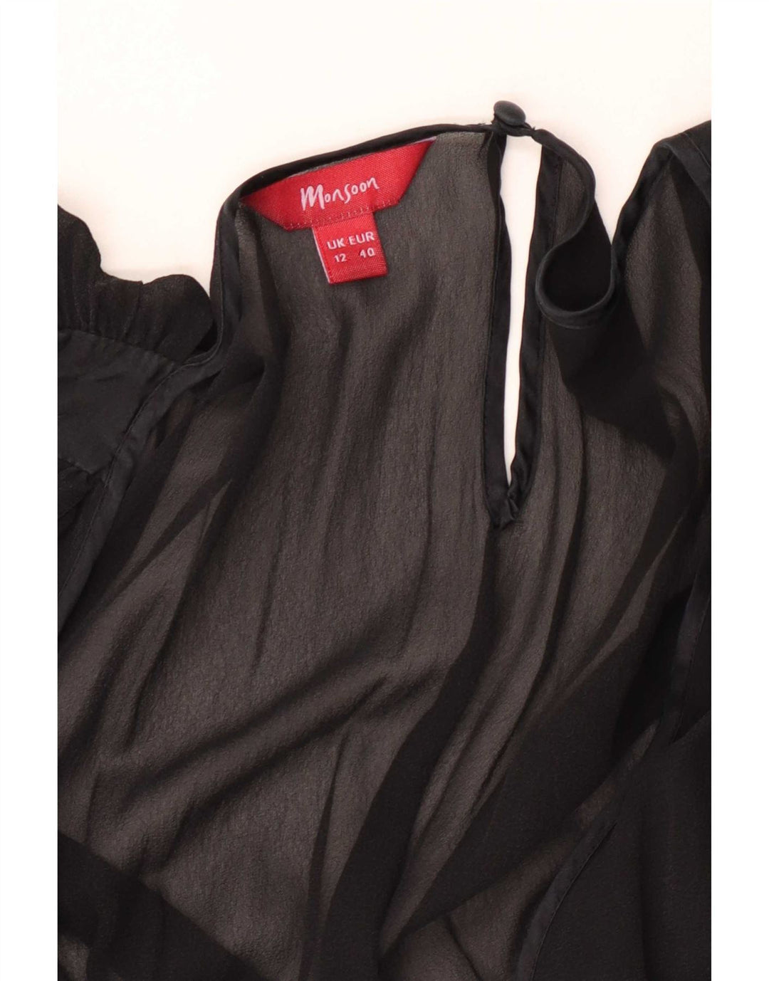 Monsoon Robe Empire pour femme UK 12 Noir moyen