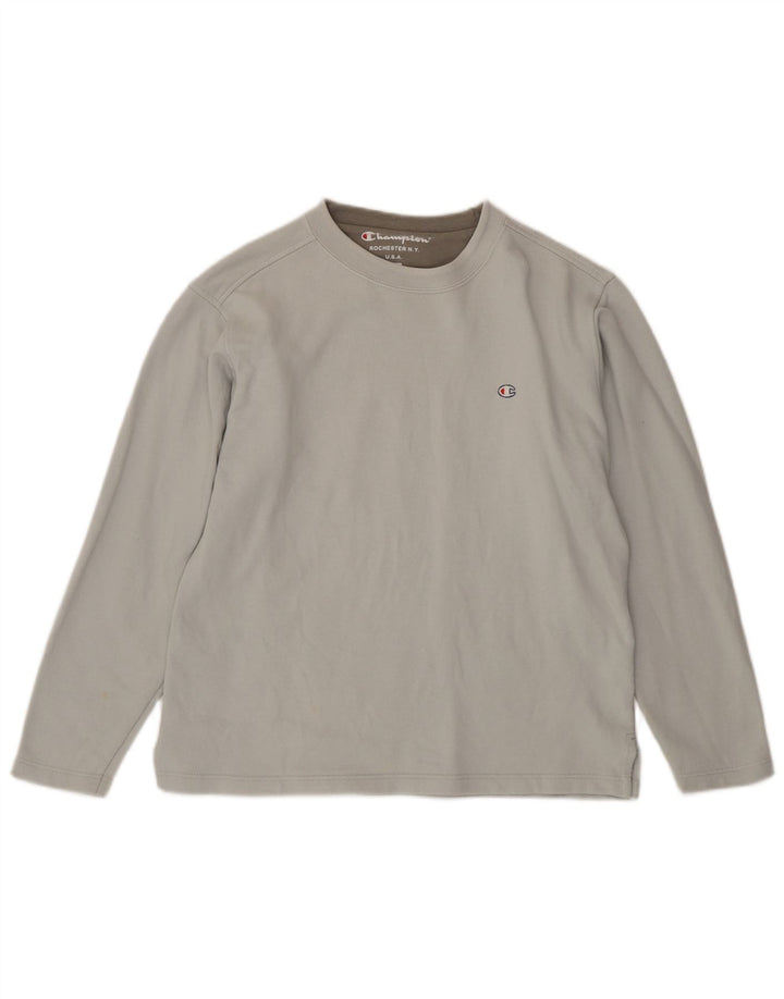 Champion Sweat-Shirt Homme Gris Moyen Coton