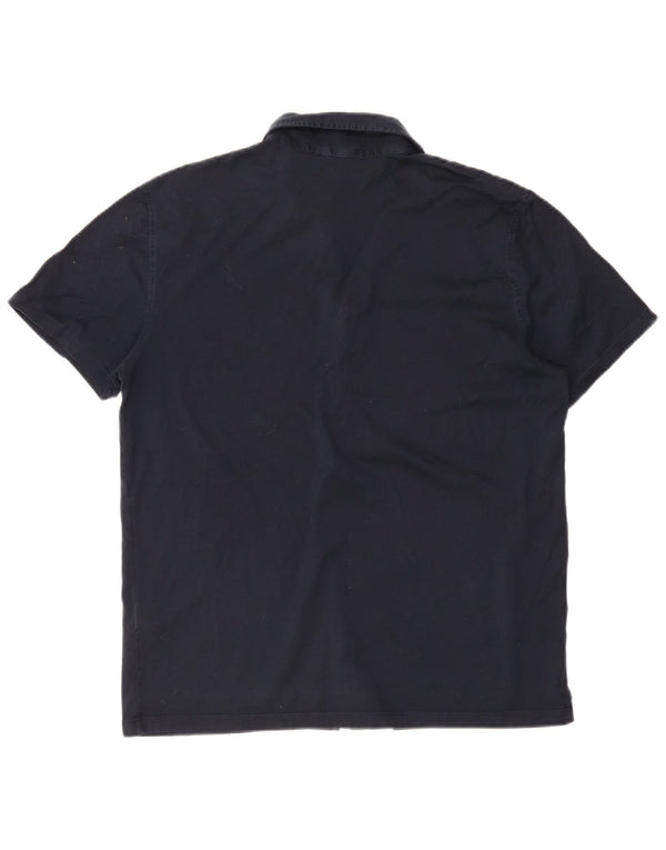 Reiss Chemise à manches courtes homme XL bleu marine coton