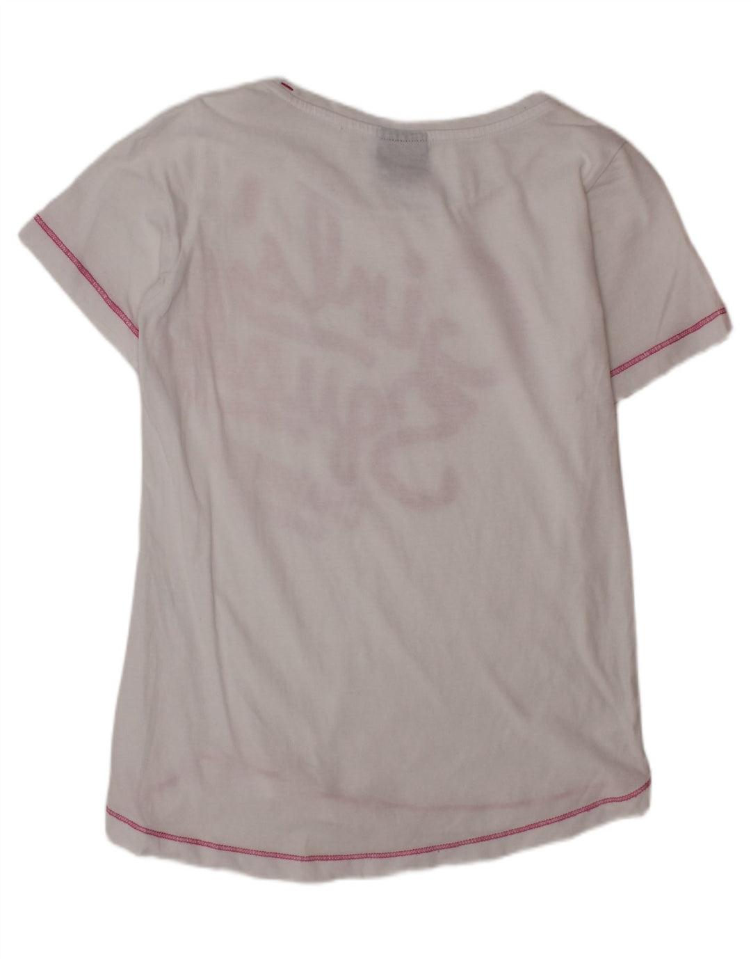 CHAMPION T-Shirt Graphique Fille 9-10 Ans Blanc Moyen