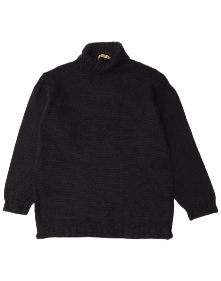 Marks & Spencer Pull Col Roulé Homme Bleu Marine Moyen Laine