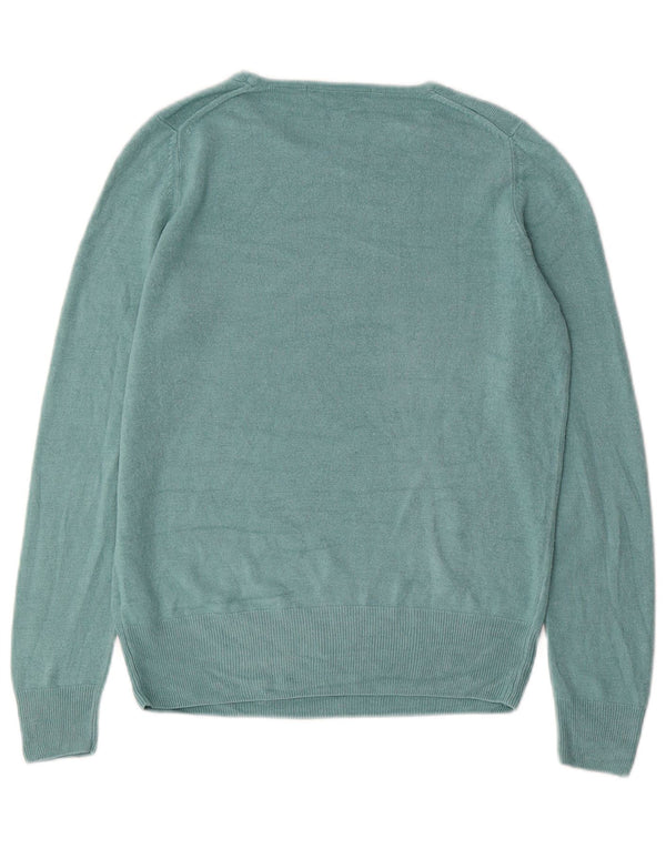 Marks & Spencer Pull col bateau pour femme UK 10 Petit Bleu Acrylique