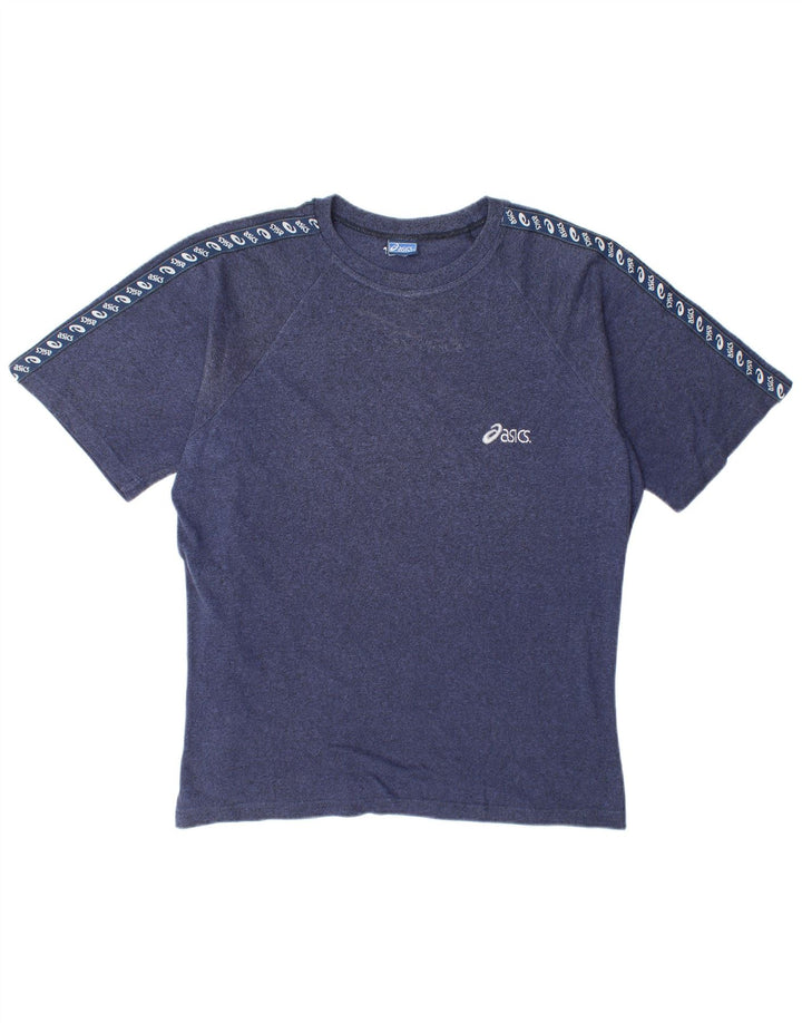 Asics T-shirt graphique pour hommes, grand, bleu marine