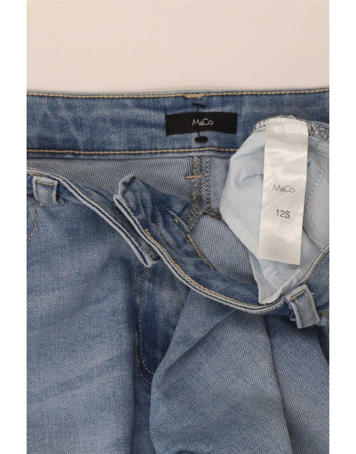 M&Co Jean Slim Femme UK 12 Moyen W32 L27 Bleu Coton
