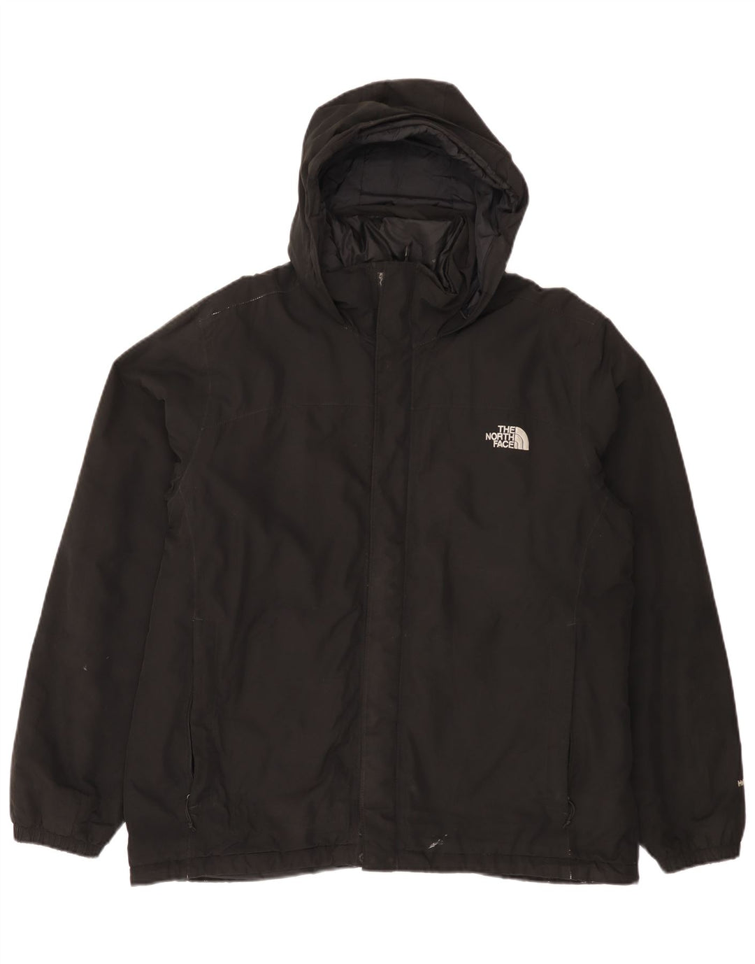 The North Face Veste coupe-vent à capuche pour homme UK 40 Large Noir Polyester