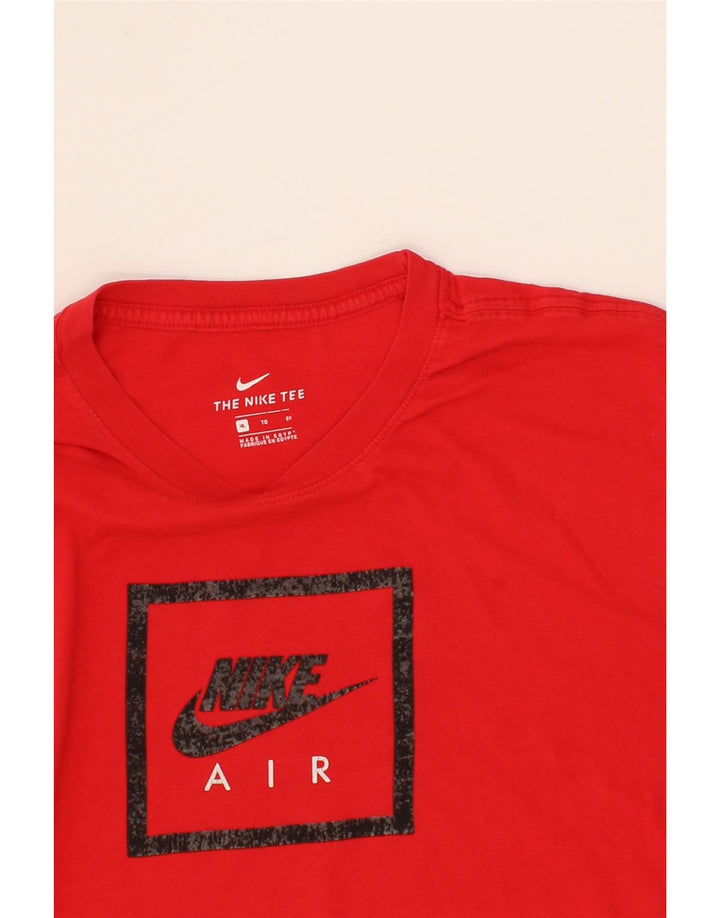 NIKE Mens Graphic T-Shirt Top XL Red Vintage Nike and Second-Hand Nike from Messina Hembry 