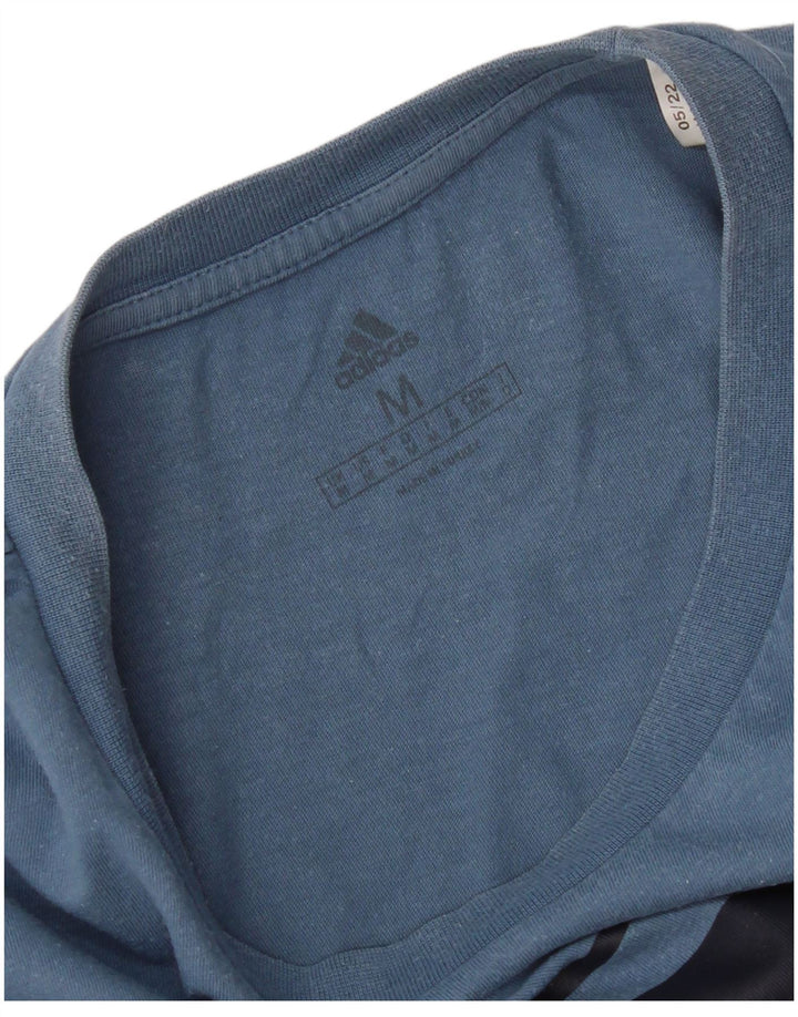 Adidas T-Shirt Graphique Homme Bleu Moyen