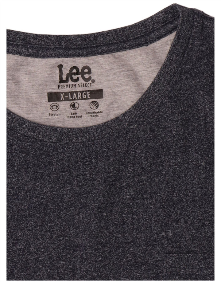 Lee Top Homme Manches Longues XL Bleu