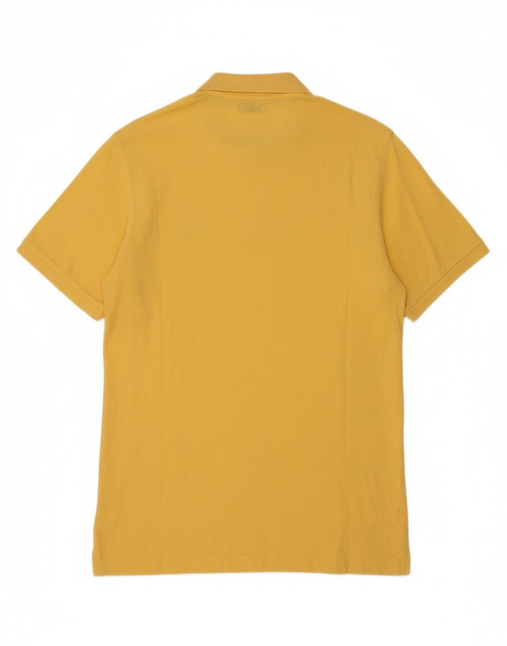 SERGIO TACCHINI Mens Polo Shirt Medium Yellow Cotton Vintage Sergio Tacchini and Second-Hand Sergio Tacchini from Messina Hembry 
