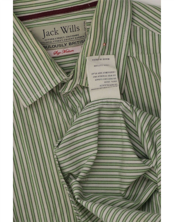 Jack Wills Chemise Homme Coton Rayé Vert Moyen