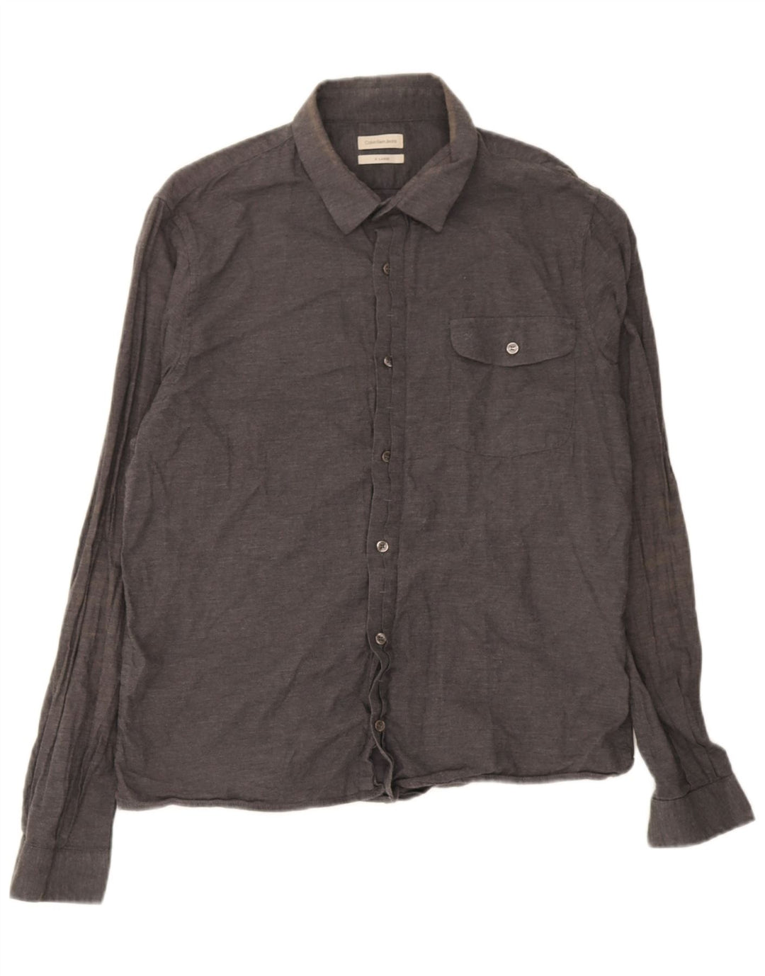 Calvin Klein Jeans Chemise Homme XL Gris Coton
