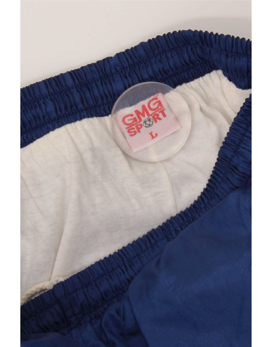 vintage Mens Survêtement Pantalon Joggers Grand Bleu Marine Polyester