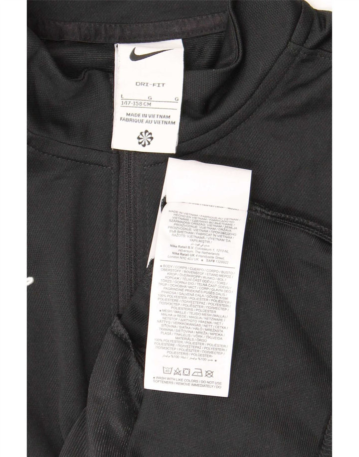 Nike Garçons Dri Fit Survêtement Top Veste 12-13 ans Grand Noir Polyester