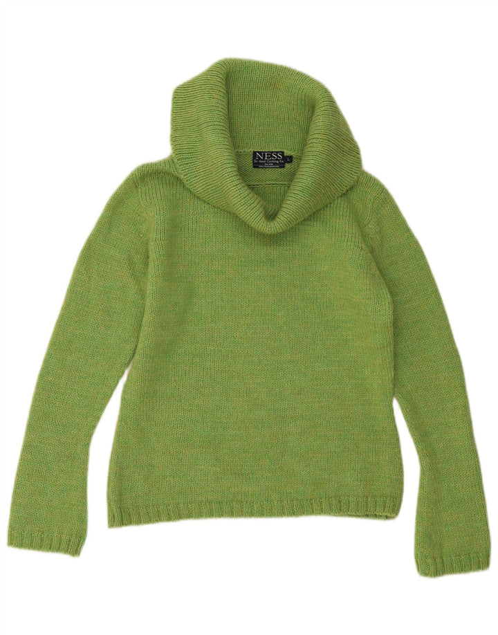 Ness Pull col roulé pour femme UK 14 Grande laine verte