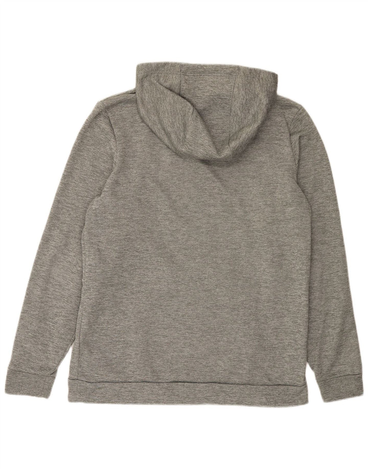Nike Homme Dri Fit Standard Fit Sweat à Capuche Gris Moyen Moucheté Polyester