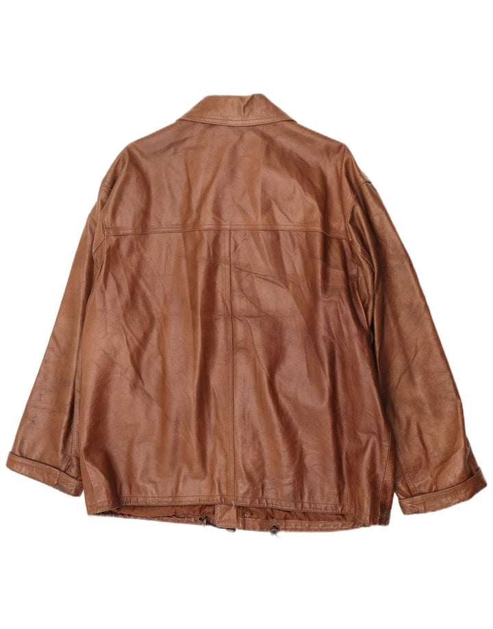Mays Veste en Cuir Homme IT 50 Grand Cuir Marron