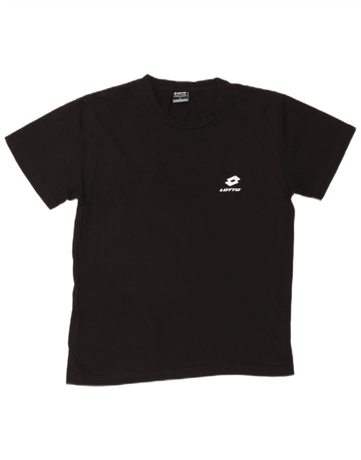 LOTTO T-Shirt Homme Noir Moyen Coton