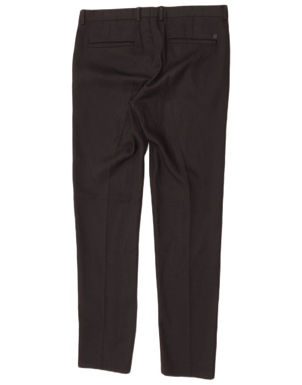 Zara Pantalon Chino Slim Homme EU 40 Medium W31 L32 Noir
