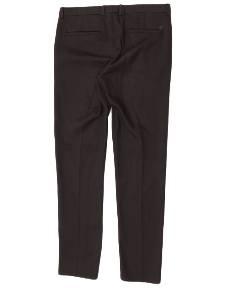 Zara Pantalon Chino Slim Homme EU 40 Medium W31 L32 Noir
