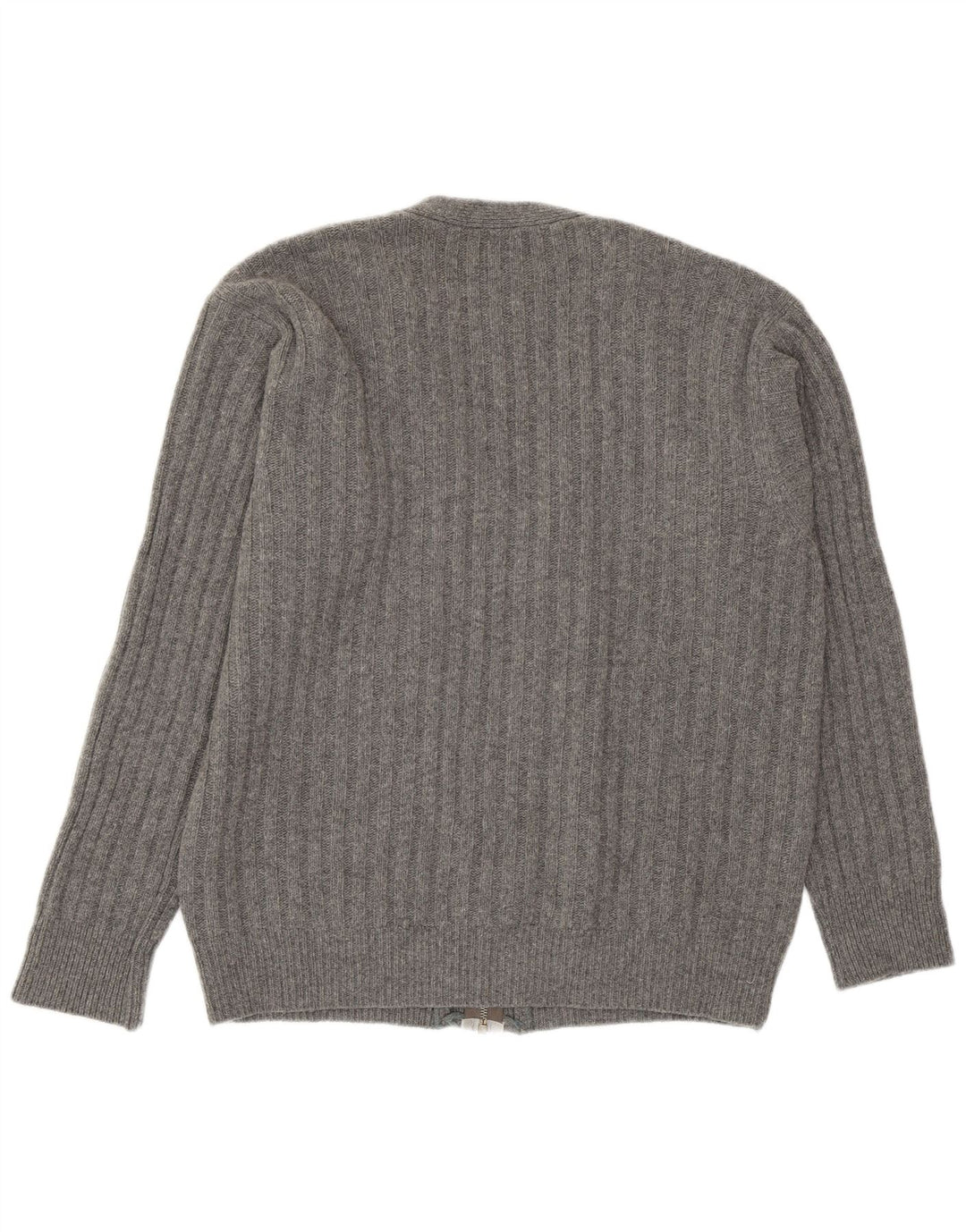 Sisley Cardigan Pull Large Gris Laine Homme