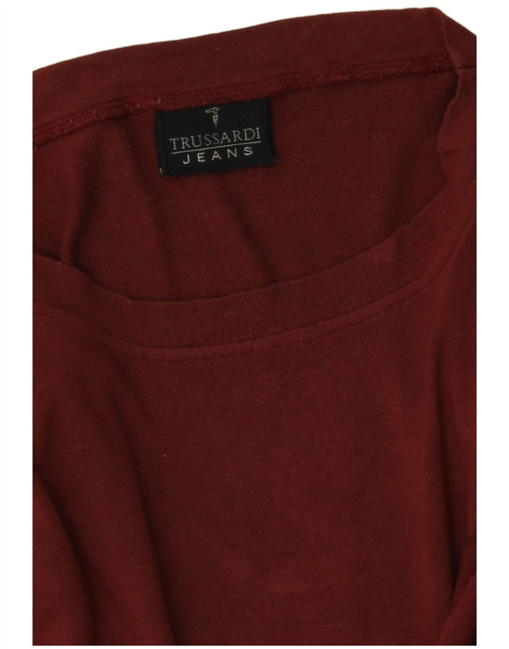 Trussardi Jeans Haut à Manches Longues Homme Rouge Viscose