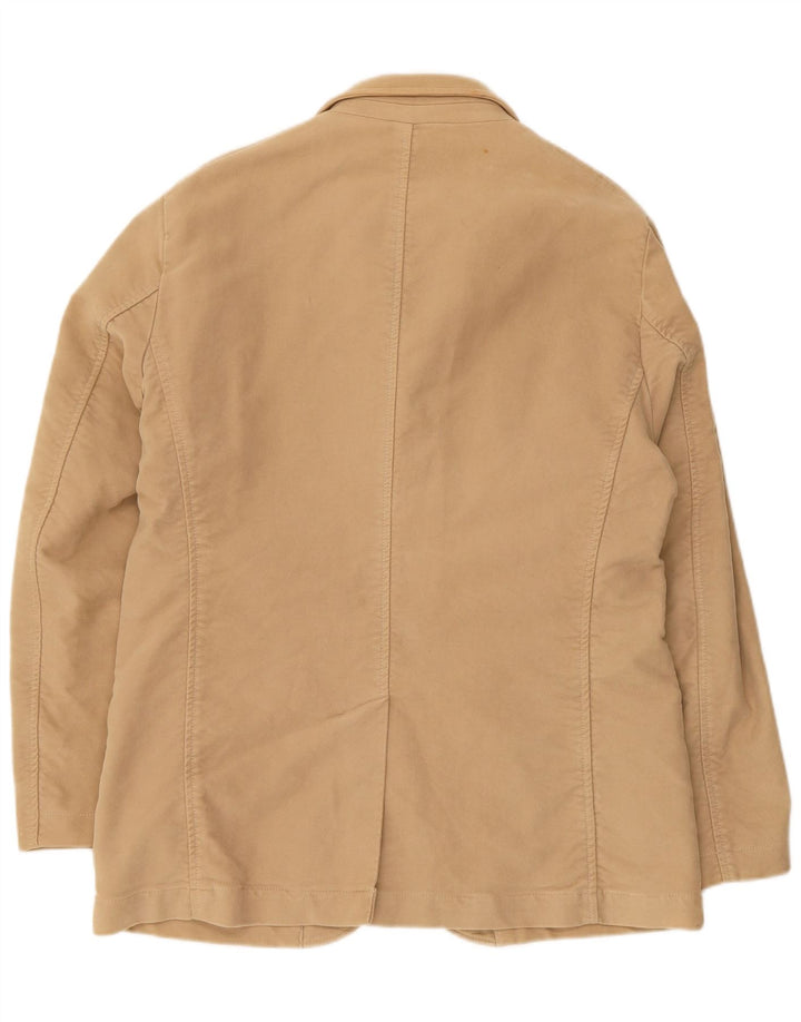 Aspesi Veste Blazer 3 Boutons Homme Taille 40 Grand Coton Beige