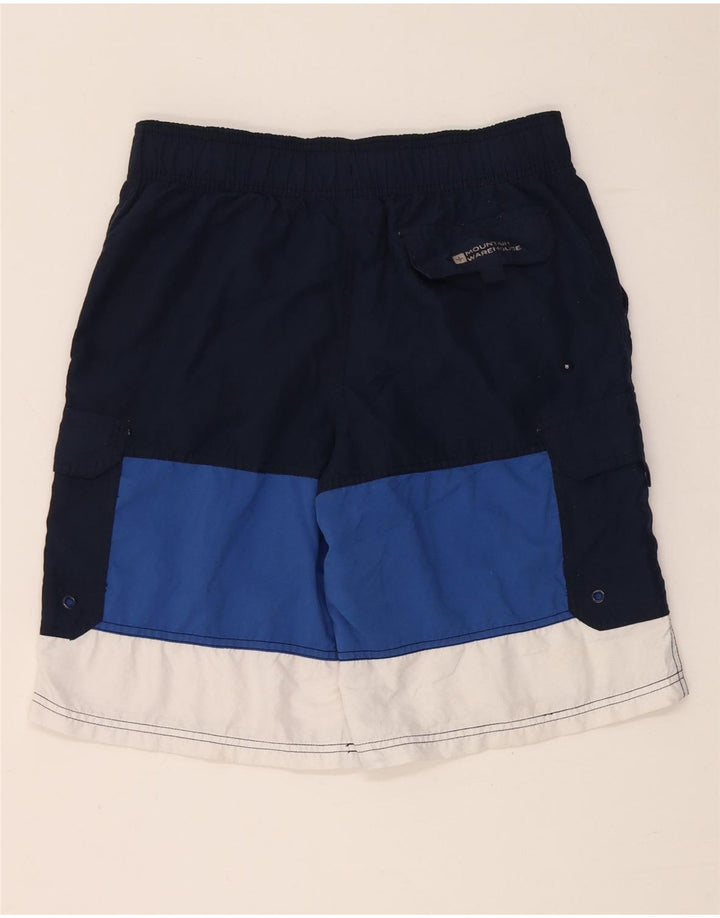 Mountain Warehouse Short de bain pour homme XS en polyester color block bleu marine