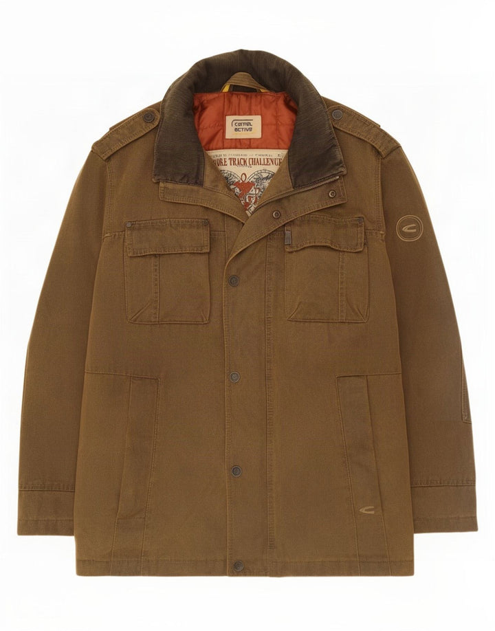 Camel Active Veste Militaire Homme IT 52 XL Marron Coton